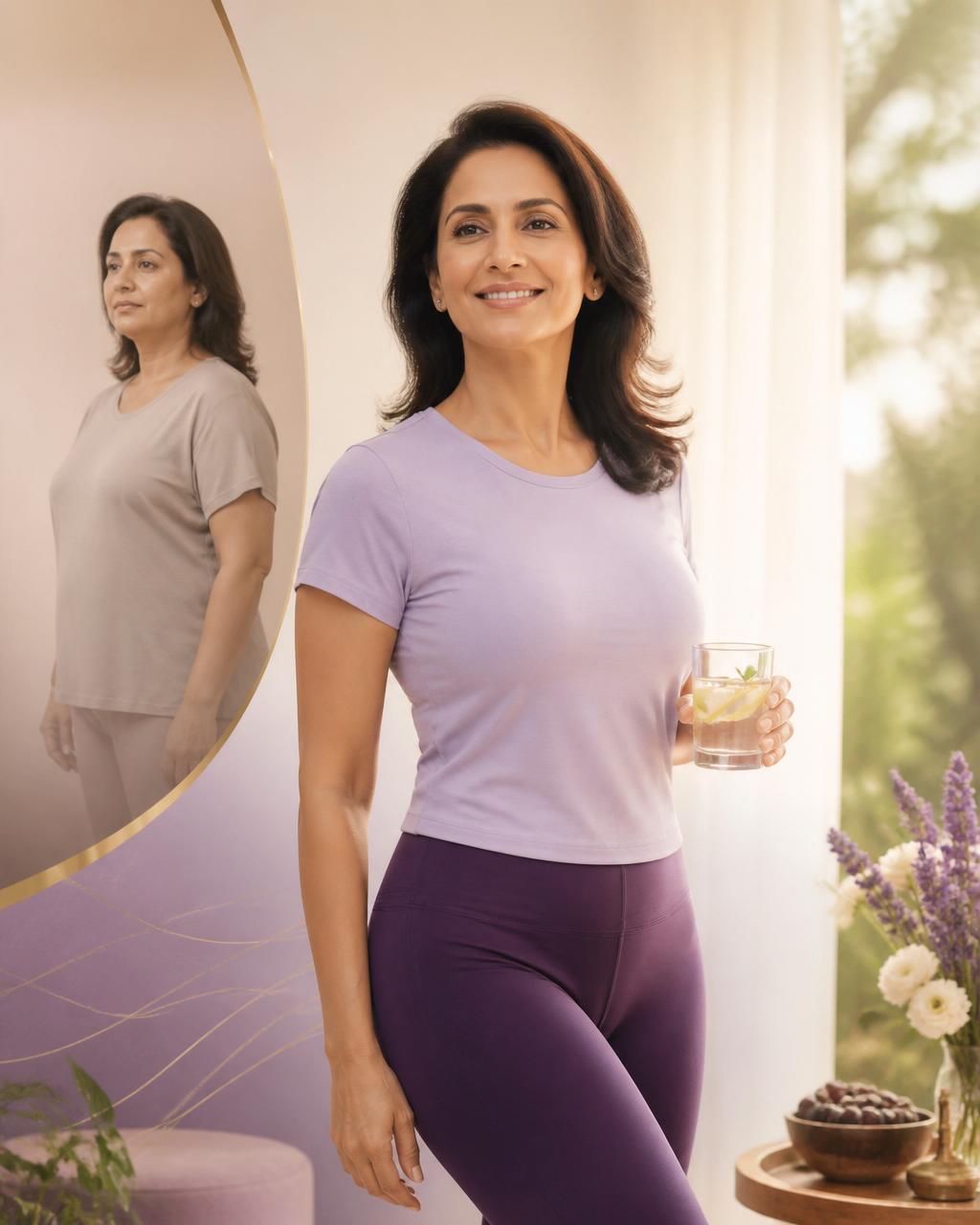 7-day body reset transformation — confident Indian woman after the daily challenge
